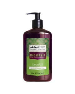 Shampooing Hydratant Cheveux Secs & Abîmés Macadamia Arganicare